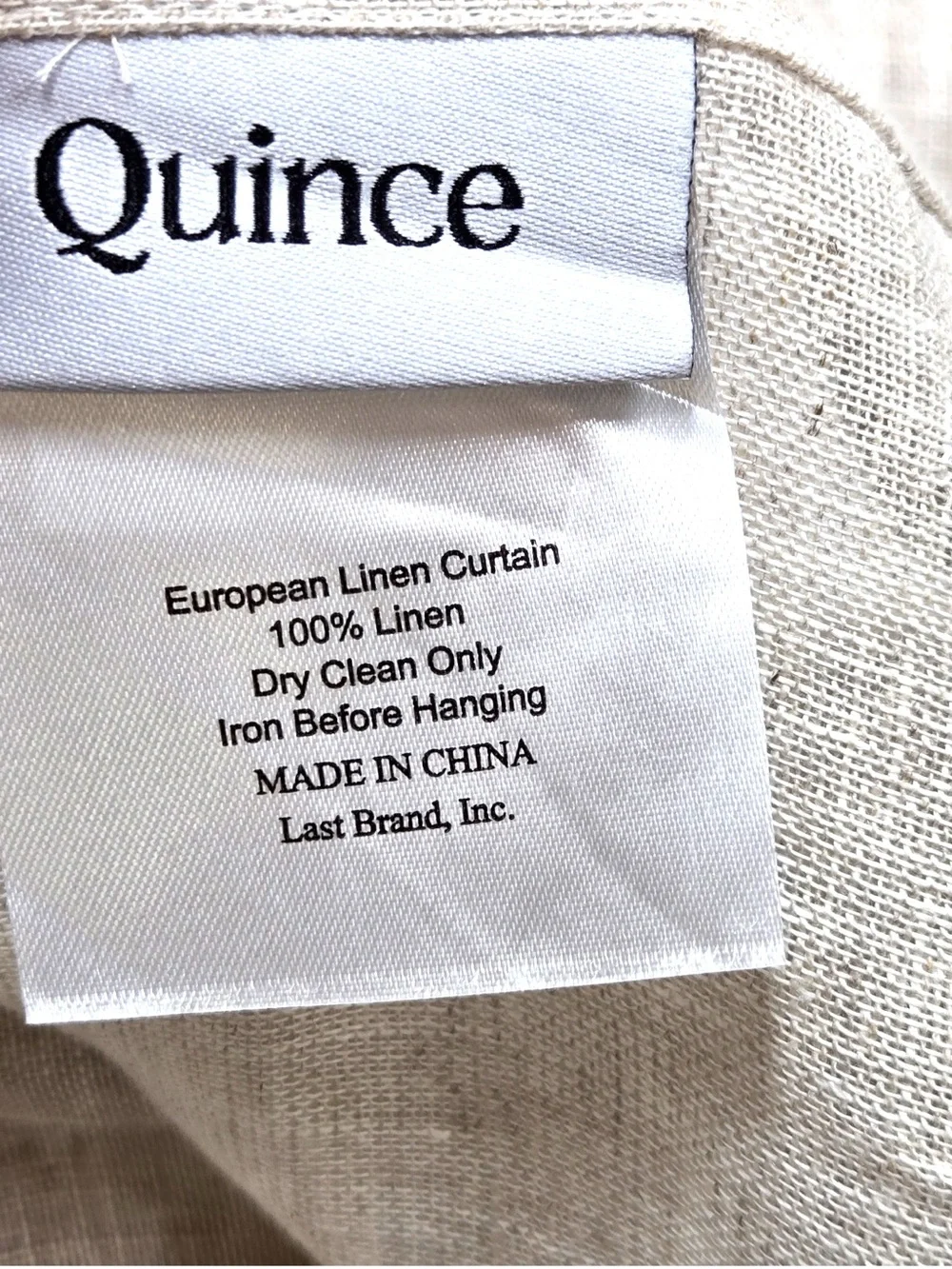 NWOT QUINCE Set Of 4 48x84 European Linen Sheer Curtains Flax 9815
